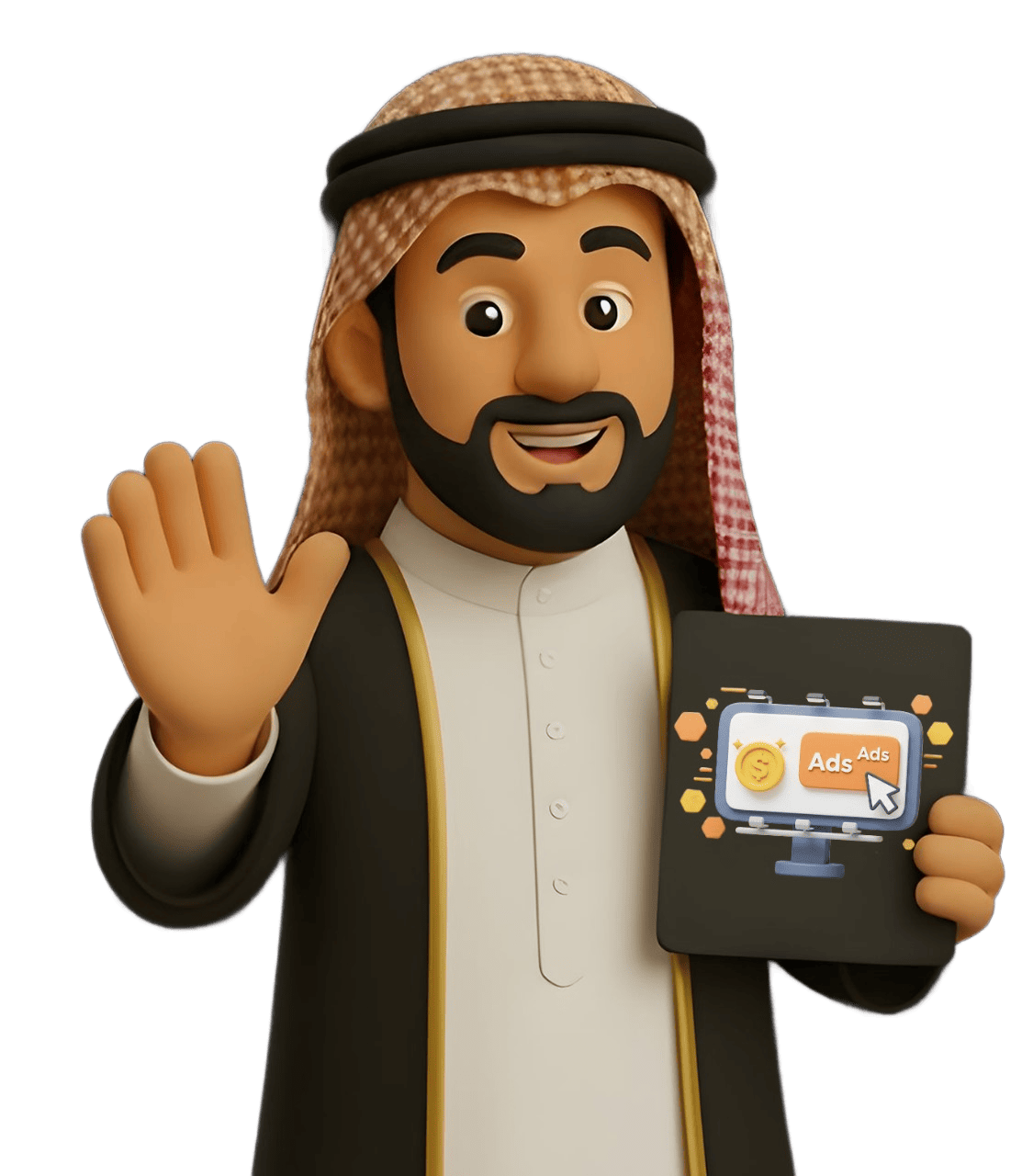 شخصية تُمثّل فريق Growth Hive ذي الخبرة الجوجلية